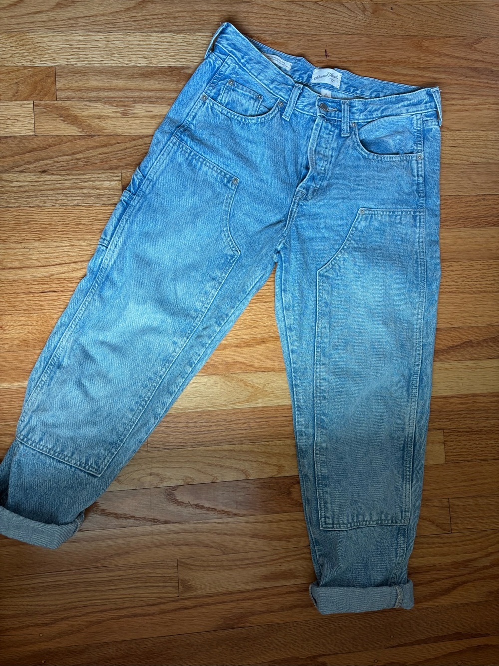 Universal Thread Double Knee Blue Boyfriend Jeans